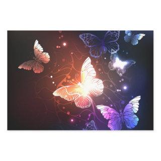 Glowing Night Butterflies  Sheets