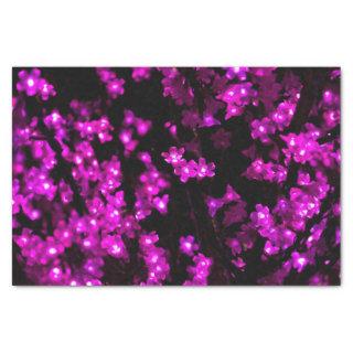 Glowing Pink Flower Lights Tissue Paper