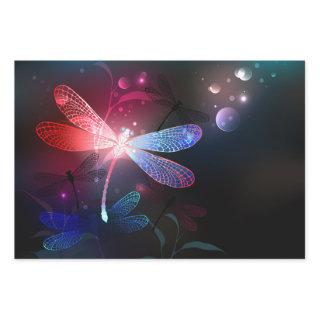 Glowing red dragonfly  sheets