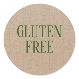 Gluten Free Allergy Safe Culinary Classic Round Sticker
