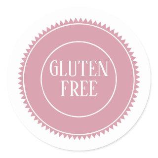 Gluten Free Allergy Safe Vintage Craft Classic Round Sticker