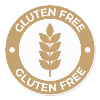 Gluten Free Classic Round Sticker