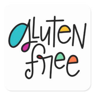 Gluten Free Square Sticker