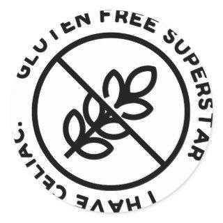 Gluten Free Superstar - I Have Celiac BTS Labels
