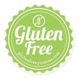 Gluten Free with Icon Stickers - Green