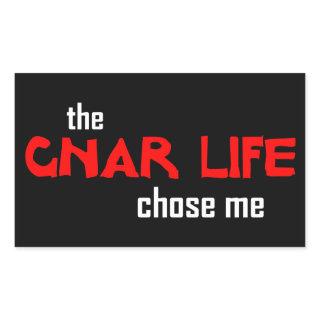 Gnar Life Rectangular Sticker