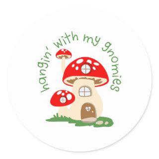 Gnome House Classic Round Sticker