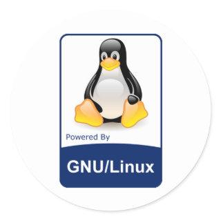 GNU/Linux Classic Round Sticker