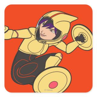 Go Go Tomago Yellow Suit Square Sticker