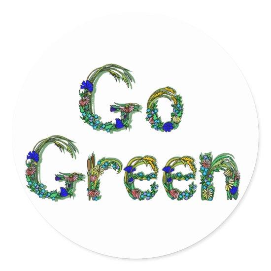 Go Green Stickers