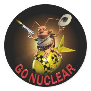 Go Nuclear Classic Round Sticker