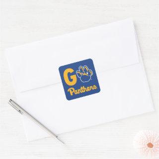 Go Panthers Square Sticker