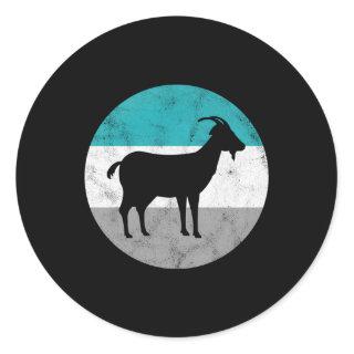Goat For Classic Round Sticker