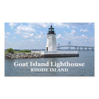 Goat Island Lighthouse, Rhode Island Stickers