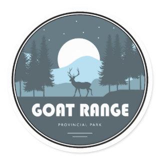 Goat Range Provincial Park Deer Classic Round Sticker