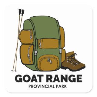 Goat Range Provincial Park Square Sticker