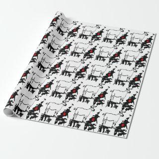 Goat rocks Vietnamese Chinese Year Zodiac W paper