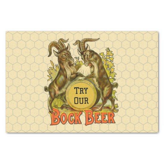 Goats Bock Beer Advertising Tissue Paper