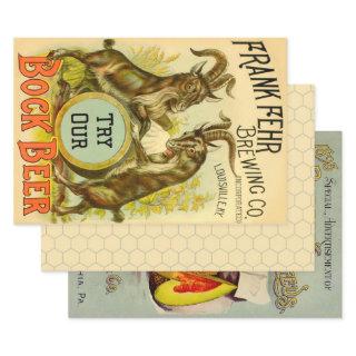 Goats Bock Beer Advertising  Sheets