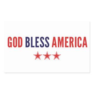 God Bless America Rectangular Sticker