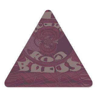 God Bless You Giraffes Art Print/Design Triangle Sticker