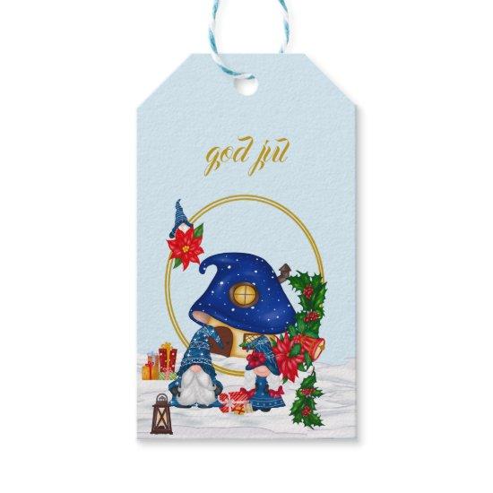 God Jul Swedish Gnomes Gift Tags