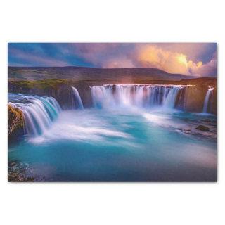 Goðafoss  Waterfall Iceland Tissue Paper