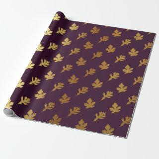 Goden Leafs Burgund Bordeaux Plum Maple