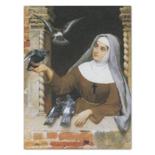 God's Creatures (Nun Feeding Birds) Tissue Paper