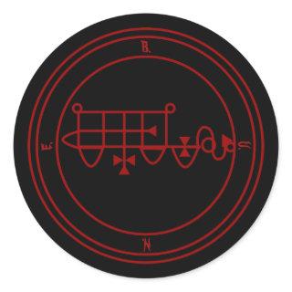 Goetic Sigil of Bune (Bim) Classic Round Sticker