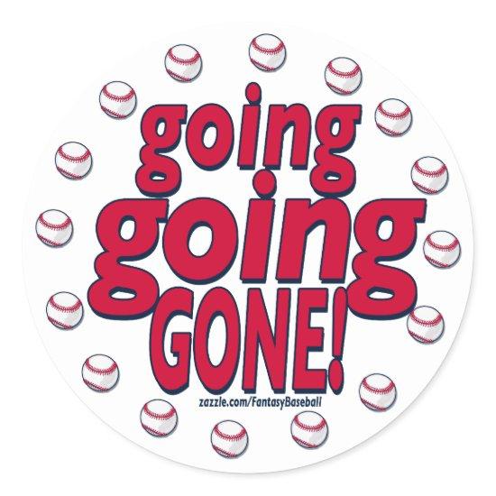 Going Going Gone! Sticker