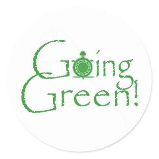 Going Green Stickers