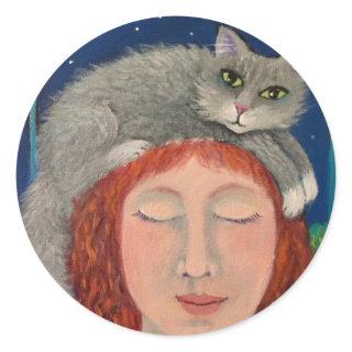 Going Grey Classic Round Sticker