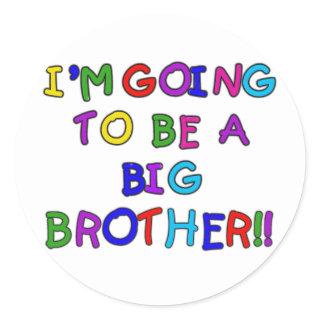 Going to be a Big Brother Tshirts and Gifts Classic Round Sticker