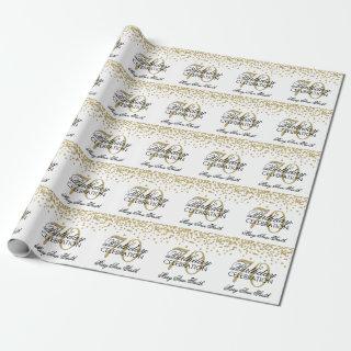 Gold 70th Birthday Faux Glitter Confetti