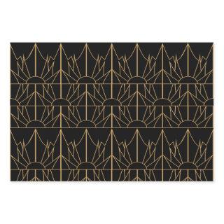 Gold and Black Art Deco Pattern  Sheets