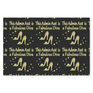 GOLD AND GLITZY ADMIN ASST SHOE LOVER DESIGN TISSUE PAPER