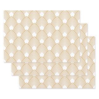 Gold and White Art Deco Pattern  Sheets