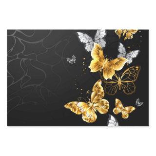 Gold and white butterflies  sheets