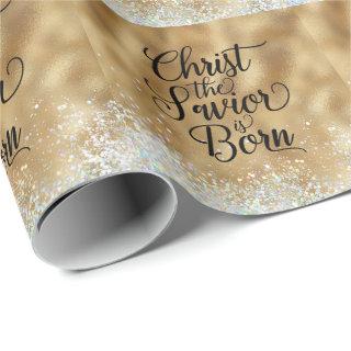 Gold Christ the Savior Christian Christmas
