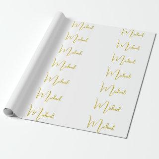 Gold Color Elegant Stylish Trendy Unique Script