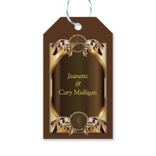 Gold Dream catcher banner Gift Tag