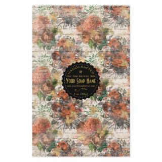 Gold Ephemera Vintage Soap Wrap Paper - Satin
