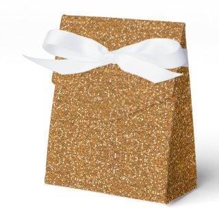 Gold Faux Glitter  Favor Boxes