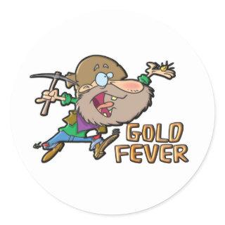 GOLD FEVER CLASSIC ROUND STICKER