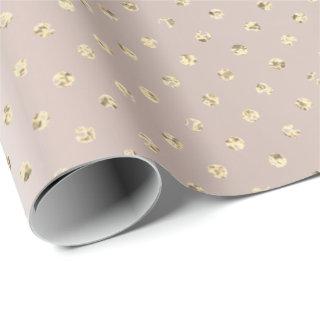 Gold Foxier Confetti Small Polka Dots Pearly Blush