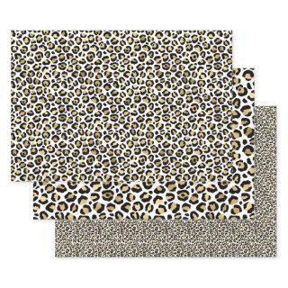 Gold Glam Black Leopard Print  Sheets