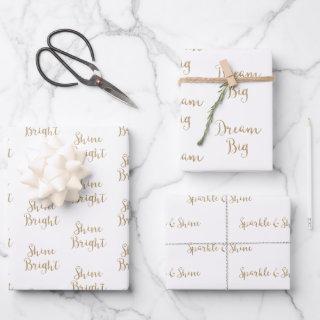 Gold Glitter Dream Shine Sparkle  Sheets