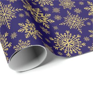 Gold Glitter Snowflakes