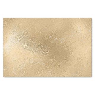 Gold Glitter Sparkle Star Glam Girly Bridal Shower Tissue Paper